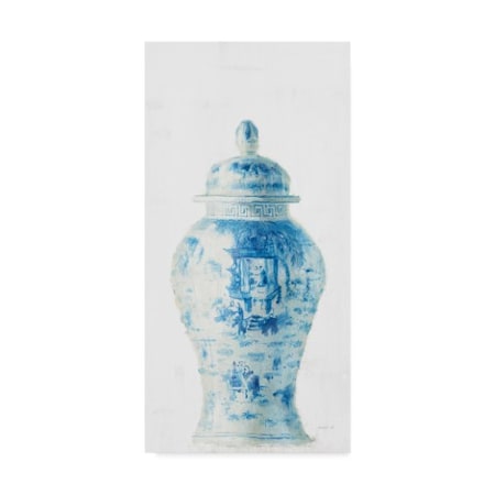 Danhui Nai 'Ginger Jar Ii On White Crop' Canvas Art,10x19